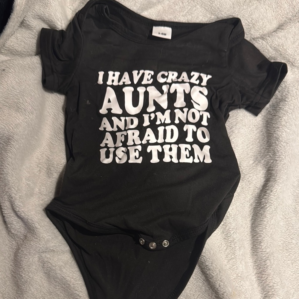 Black Graphic Baby Onesie